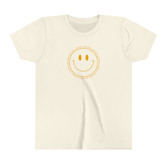 Youth Pirate Smiley Face Short Sleeve Tee