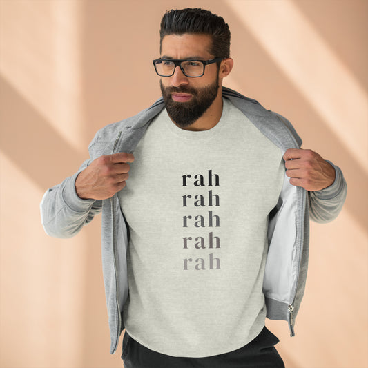 Black and gray Rah Rah Crewneck Sweatshirt