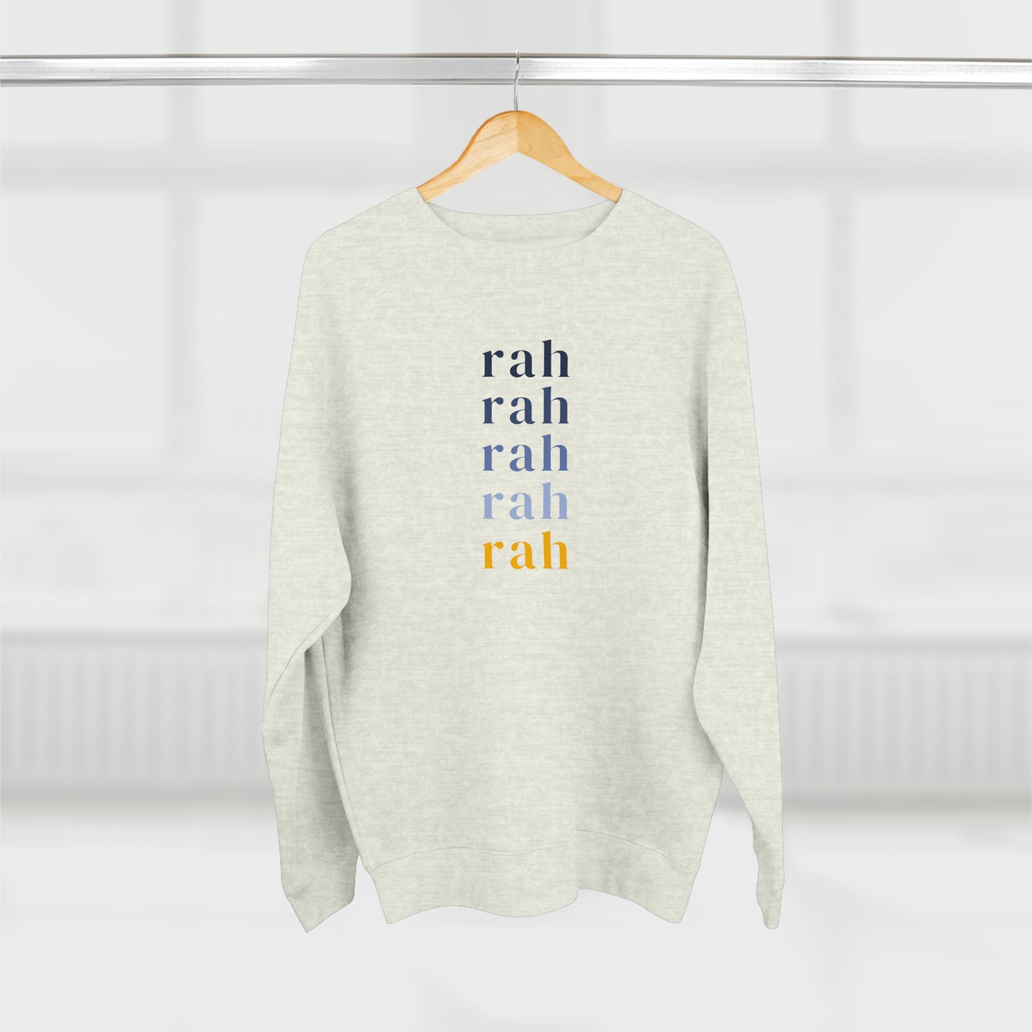 Multicolored Rah Rah  Crewneck Sweatshirt
