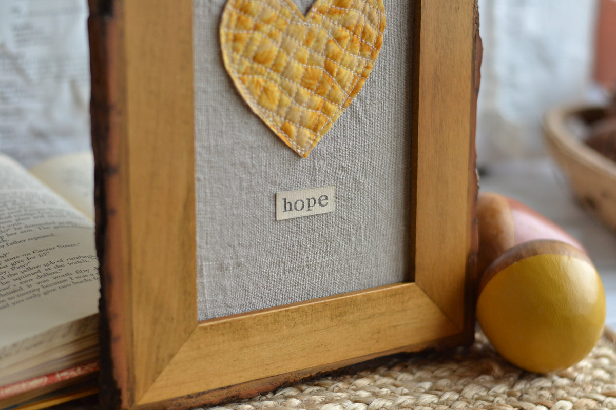 5x7 Textile Art Print - Hope *frame not included*