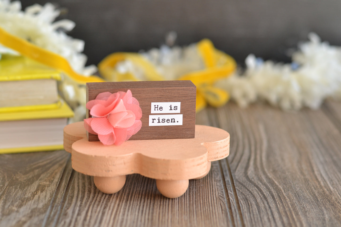 PEACH Flower Wood Riser