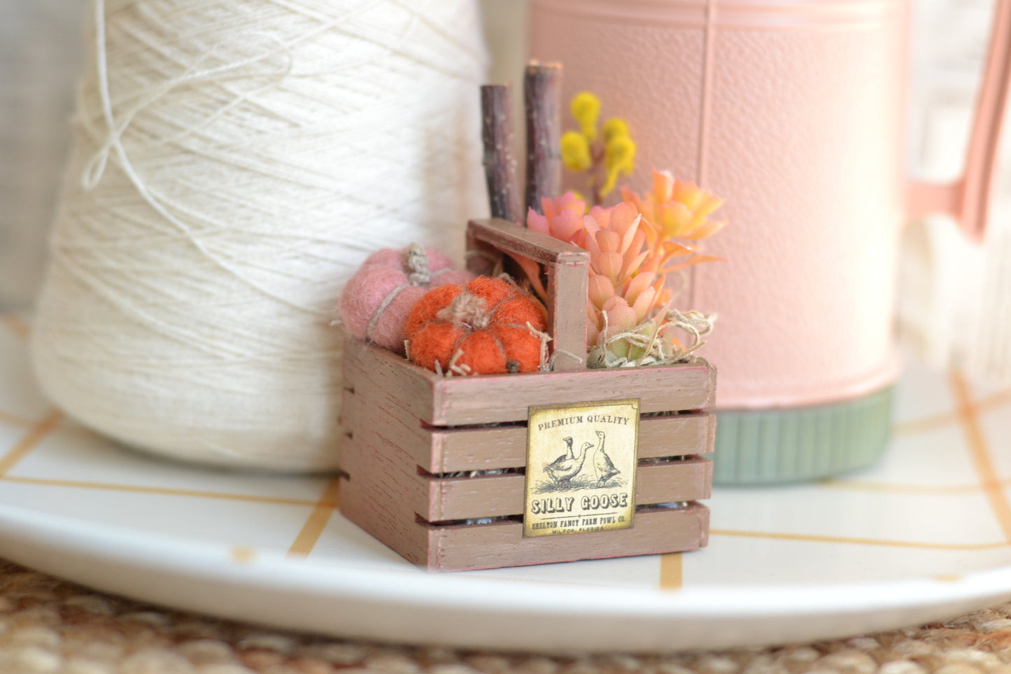 Autumn Floral Mini Basket