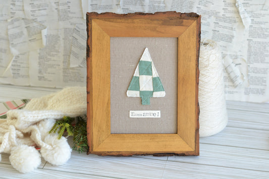 UNFRAMED Quilted Tree - 5"x7" Canvas G49 *frame not included