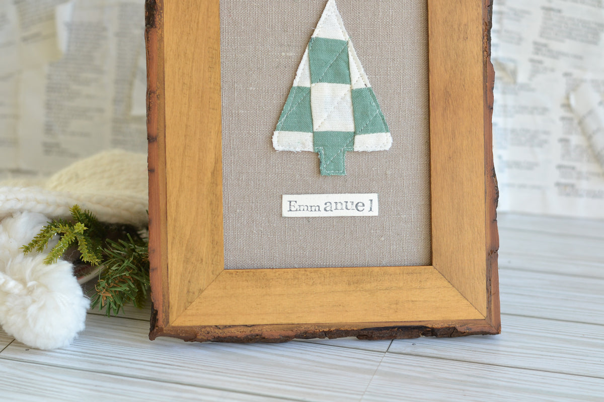 UNFRAMED Quilted Tree - 5"x7" Canvas G49 *frame not included