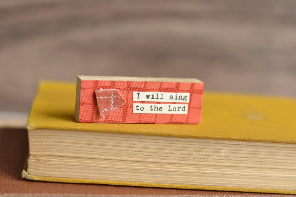 Rustic Fall Wood Block - B22
