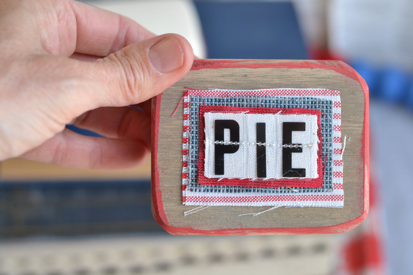 Wood Patriotic Sign PIE