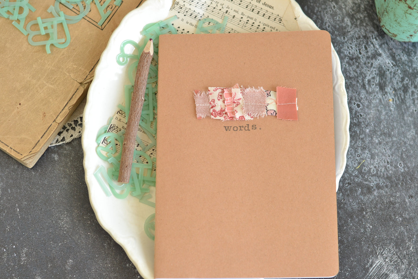Pink 'Words' Notebook