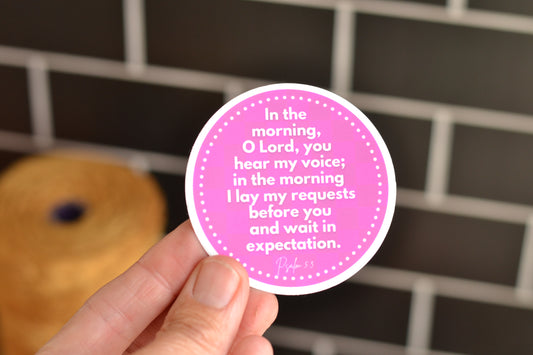 Hot Pink Psalms Sticker