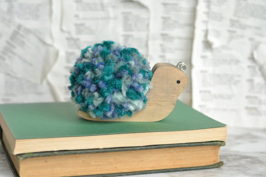 Large Snail in Blues & Turquoise