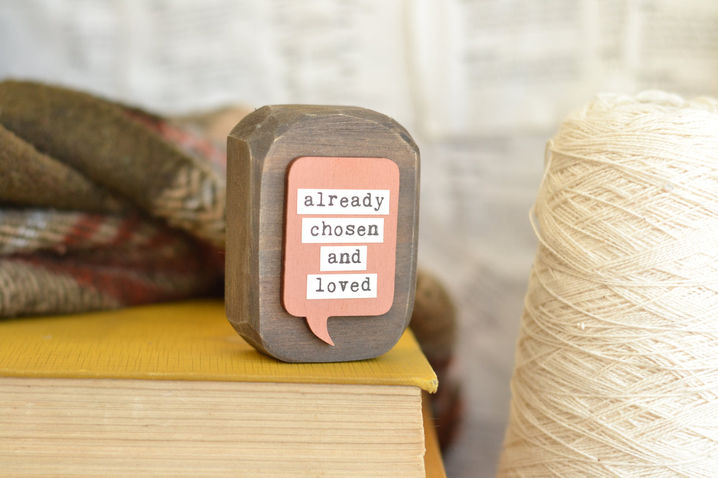 Rustic Wood Block - chosen
