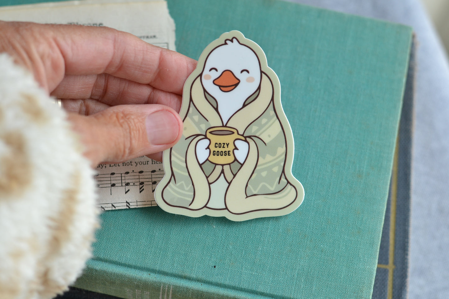 Cozy Goose Sticker - *stickers ship free*