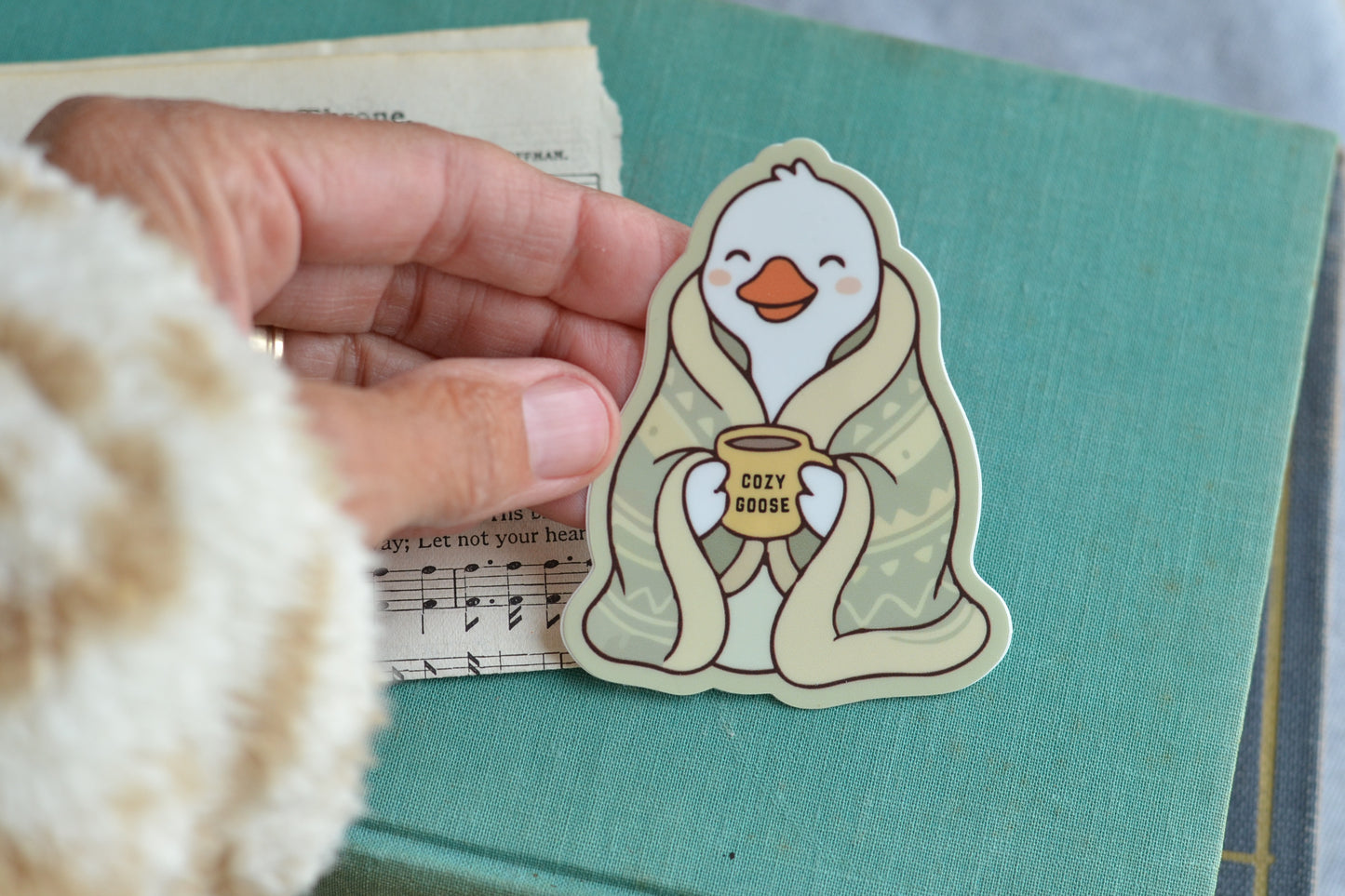 Cozy Goose Sticker - *stickers ship free*