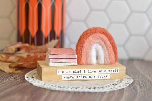 Boho Rainbow Book Stack R30