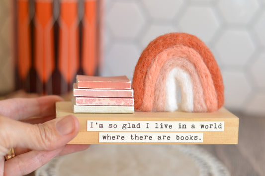 Boho Rainbow Book Stack R30