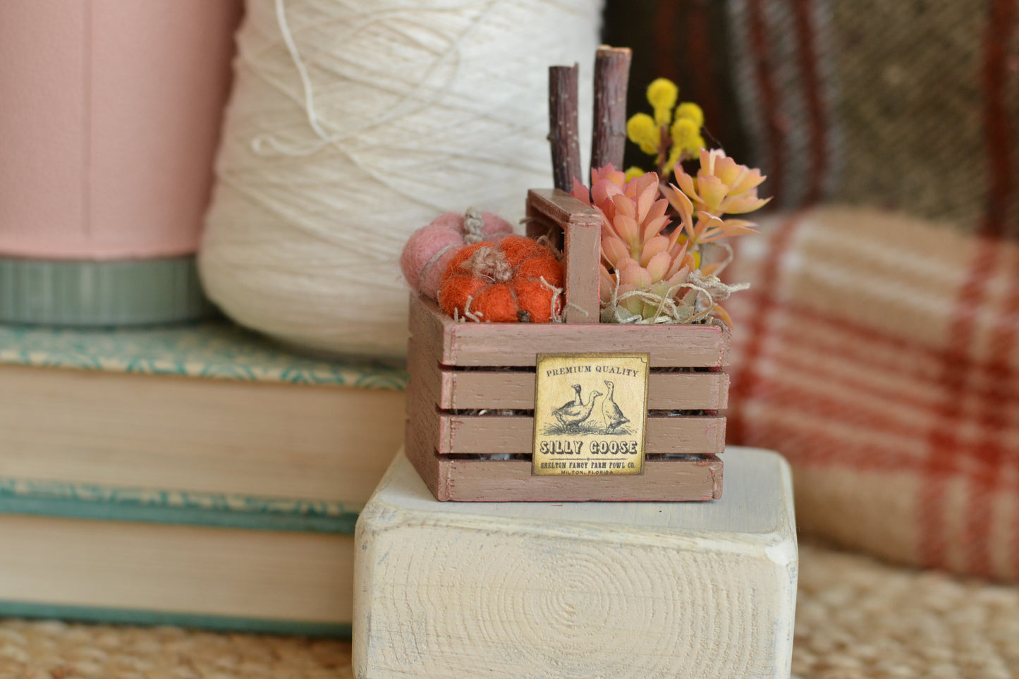Autumn Floral Mini Basket