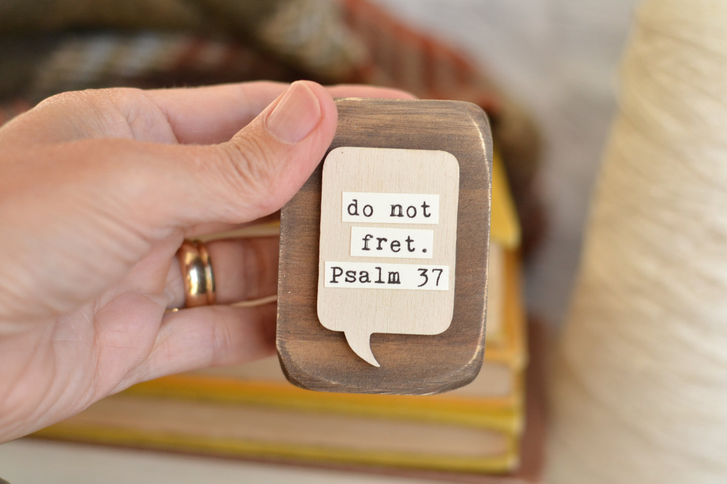Rustic Wood Block - do not fret