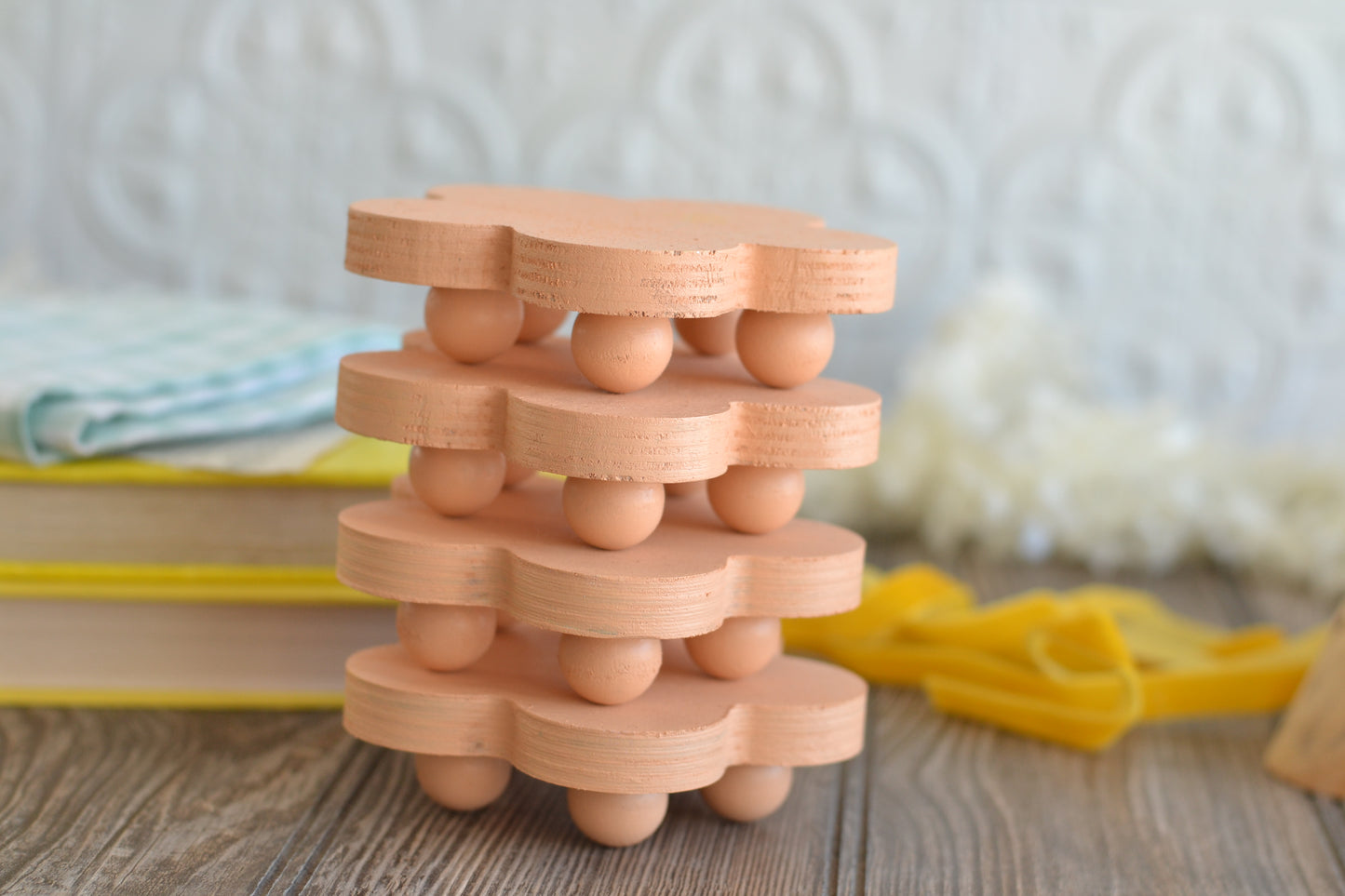 PEACH Flower Wood Riser