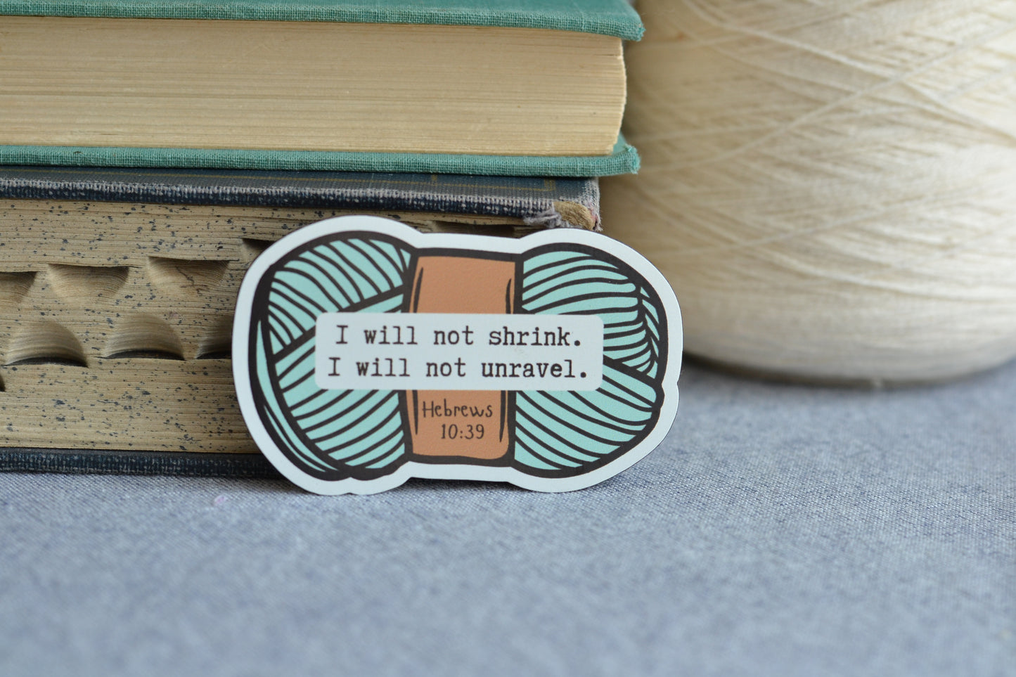 Yarn MAGNET with Scripture reference
