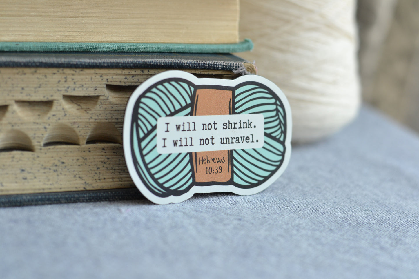 Yarn MAGNET with Scripture reference