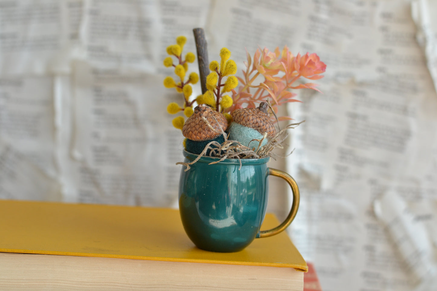 Blue Floral Mini Mug - F33