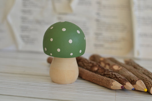 Green Polka Dot Mushroom