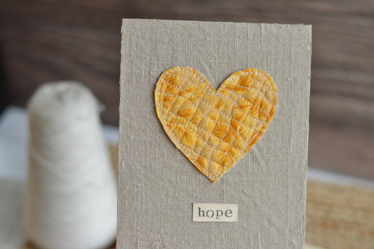 5x7 Textile Art Print - Hope *frame not included*