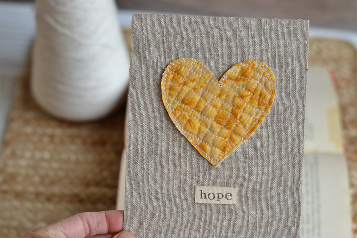 5x7 Textile Art Print - Hope *frame not included*