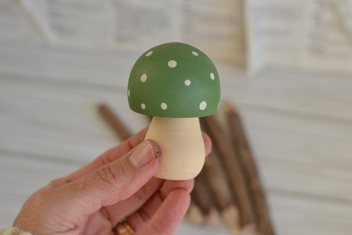Green Polka Dot Mushroom