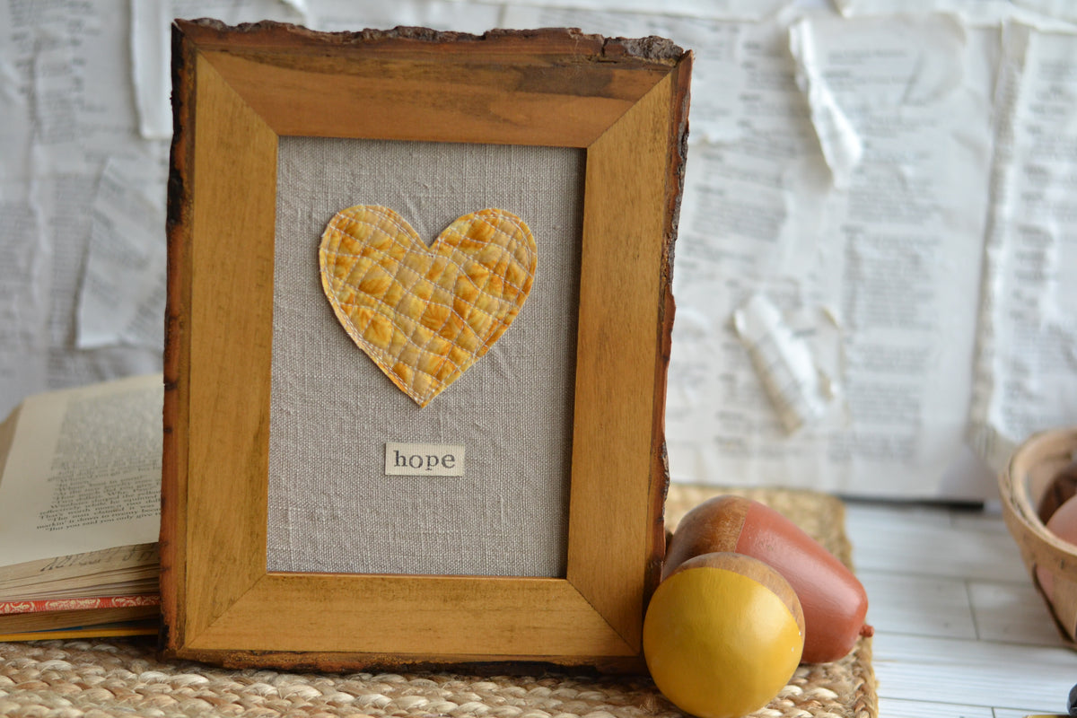 5x7 Textile Art Print - Hope *frame not included*