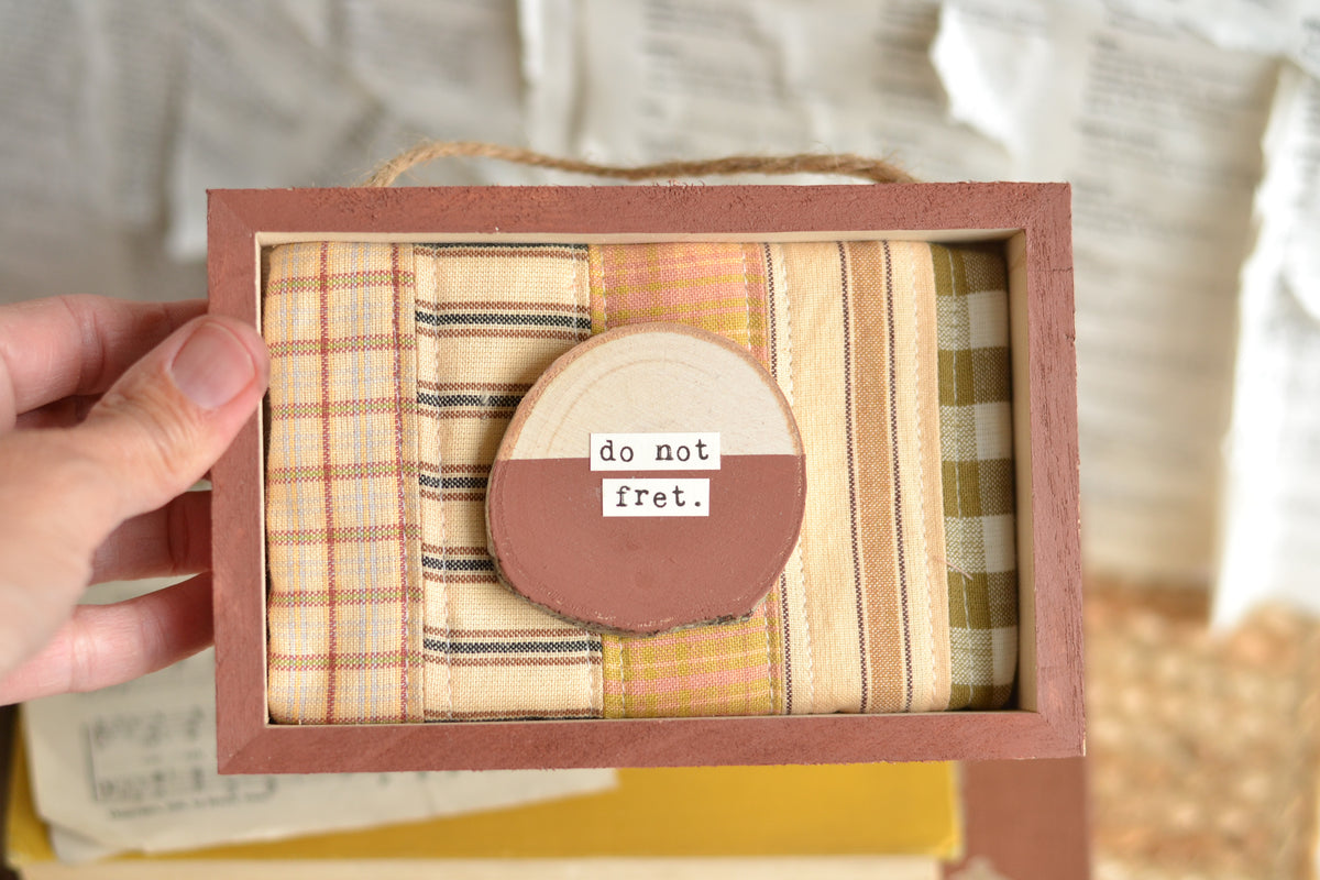 Quilted Shadow Box - B39