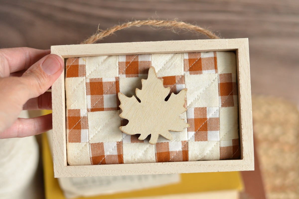 Quilted Shadow Box - B38