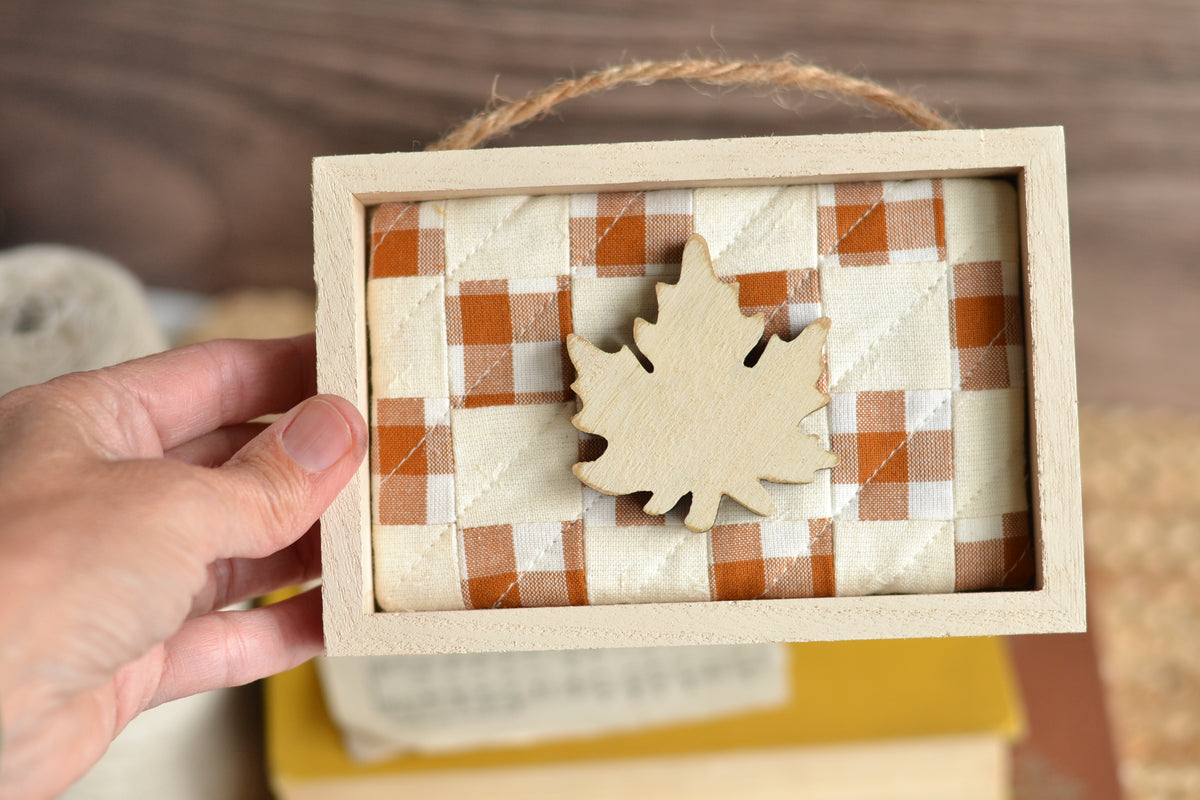 Quilted Shadow Box - B38