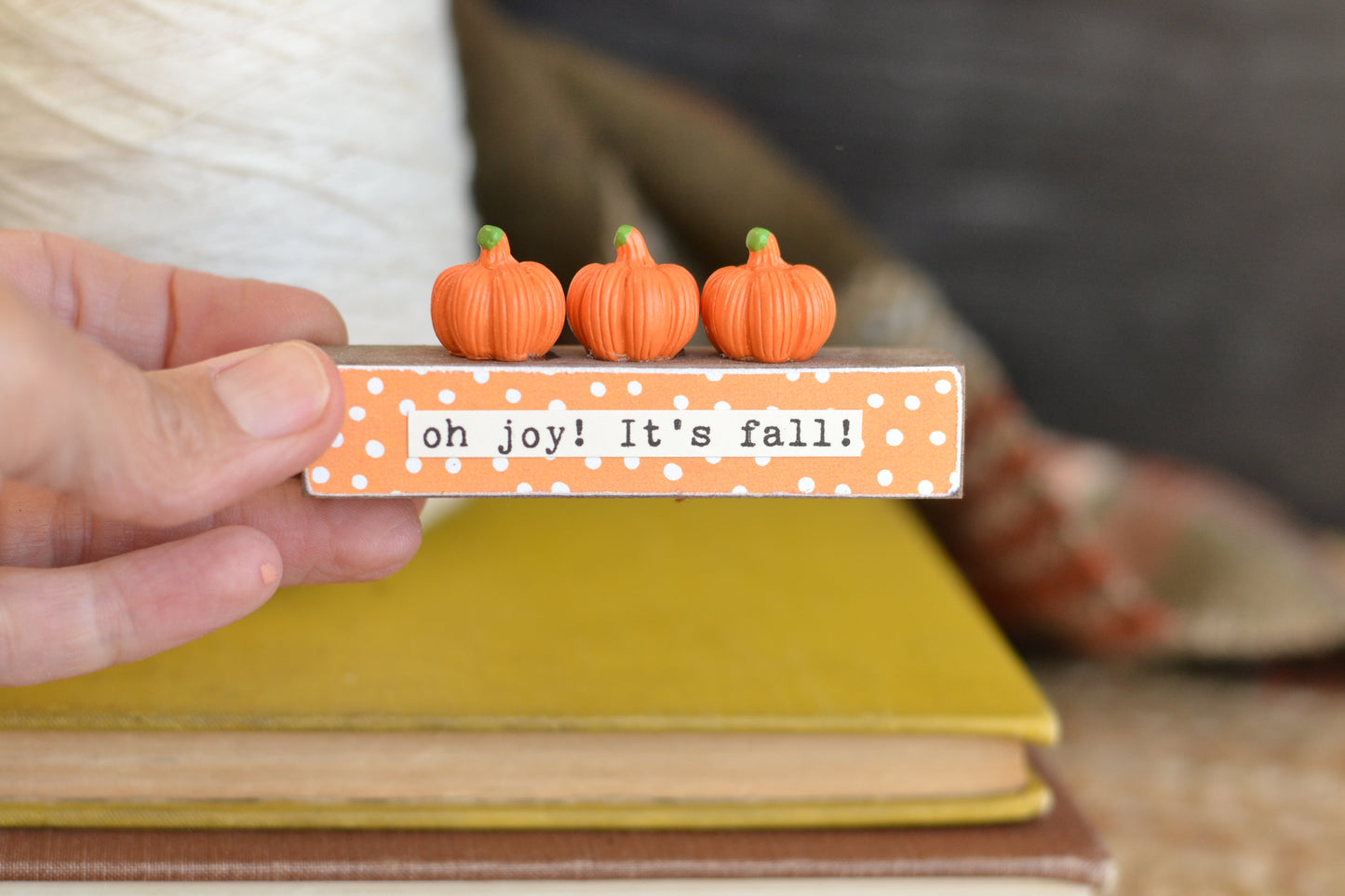 Oh Joy! It's fall! Mini Wood Sign