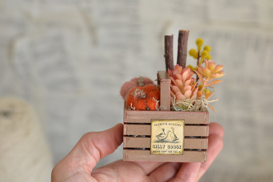 Autumn Floral Mini Basket