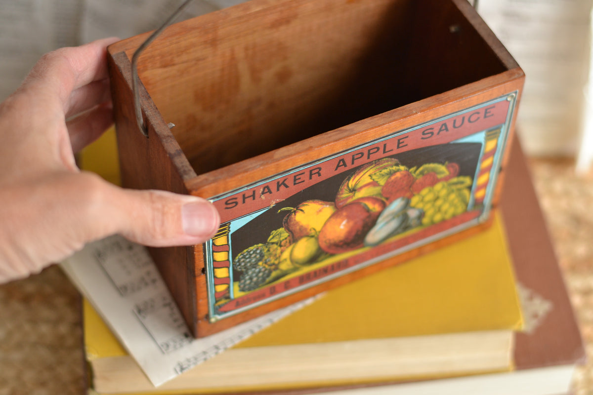 Wood Apple Sauce Basket