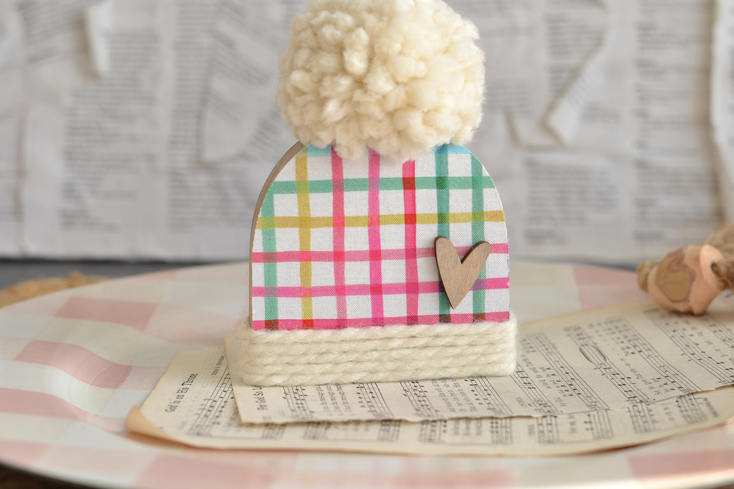 Colorful Wood Winter Beanie