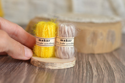 Yarn on Log Slice Sign M26