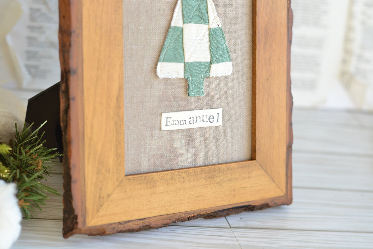 UNFRAMED Quilted Tree - 5"x7" Canvas G49  *frame not included