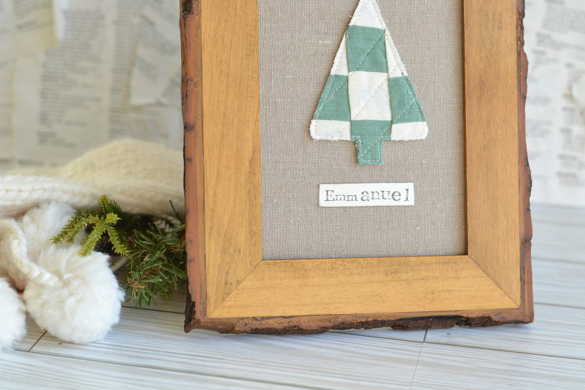 UNFRAMED Quilted Tree - 5"x7" Canvas G49  *frame not included