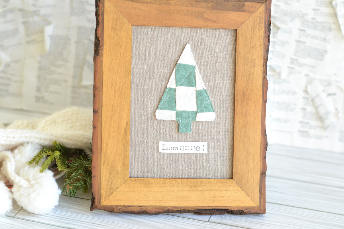 UNFRAMED Quilted Tree - 5"x7" Canvas G49  *frame not included