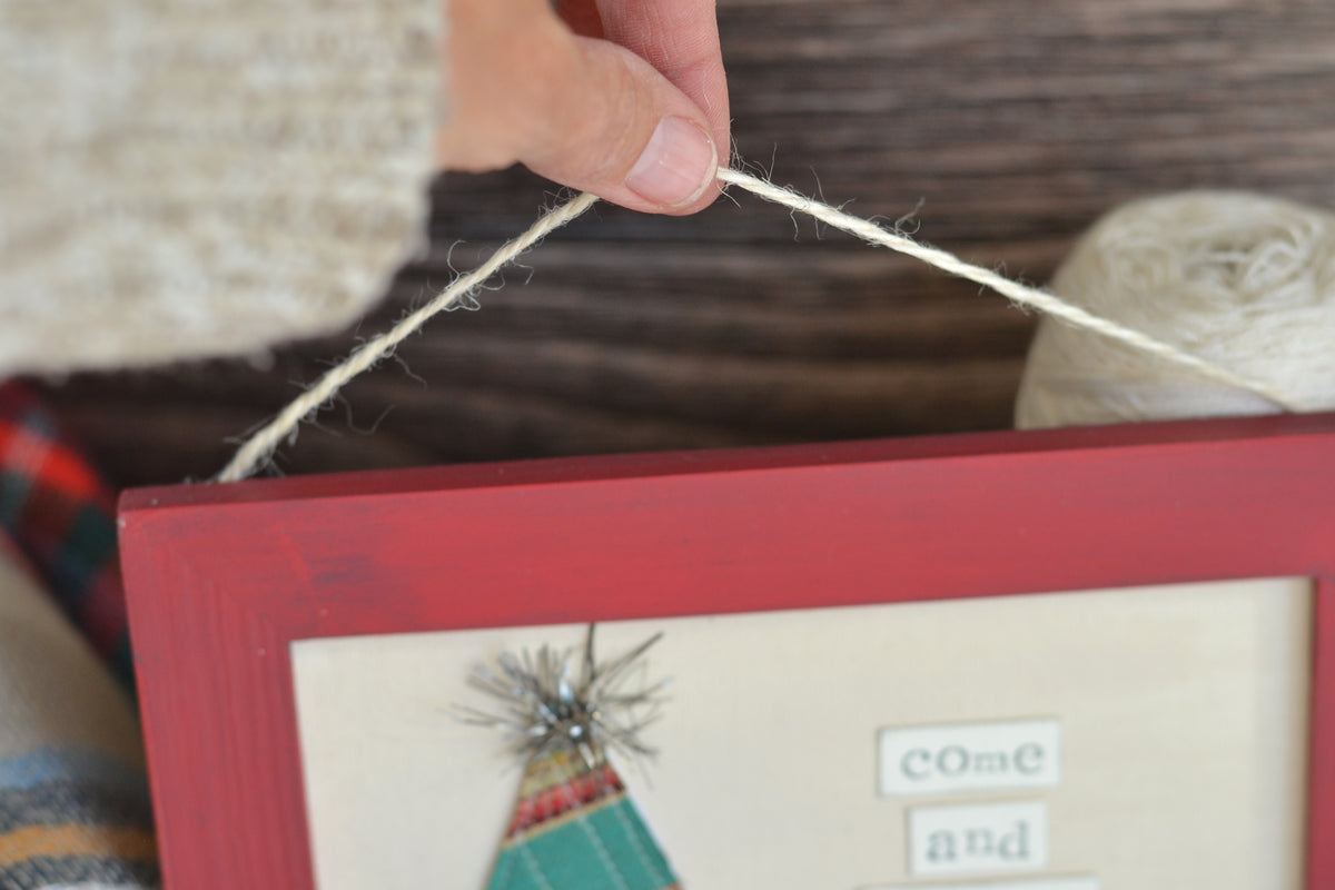 FRAMED Red Print and Frame - Come and Behold Him