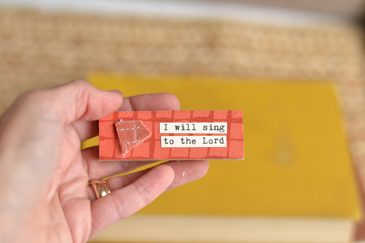 Rustic Fall Wood Block - B22