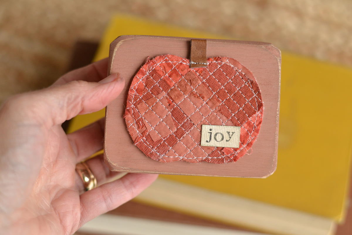 Rustic Fall Wood Block - B19