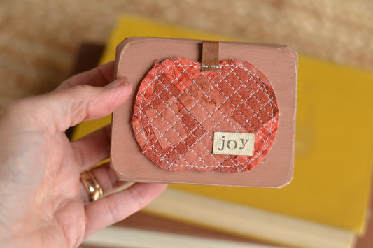 Rustic Fall Wood Block - B19