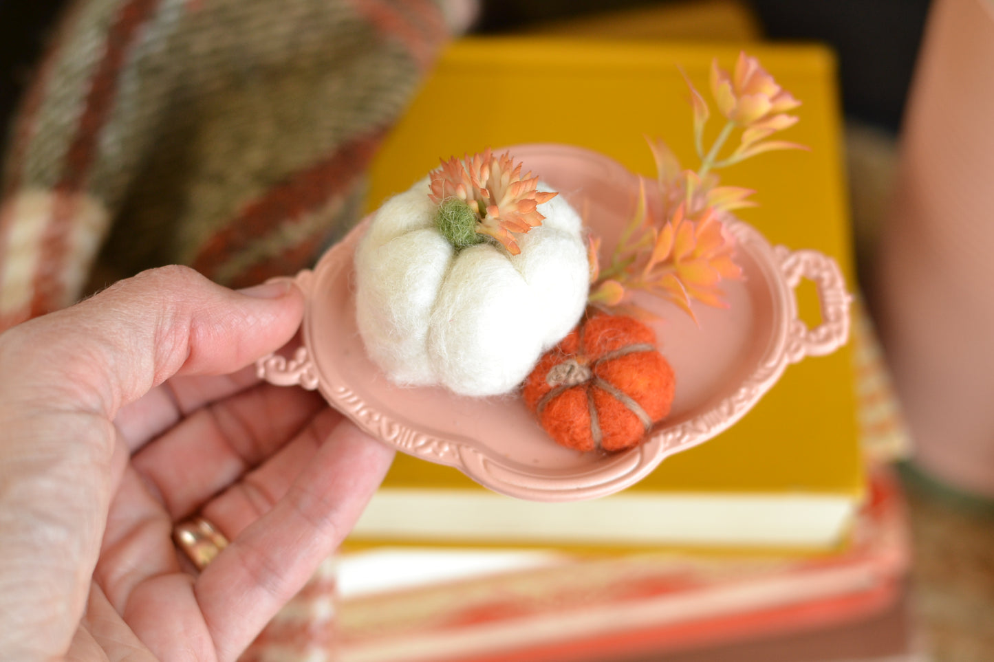 Autumn Floral Mini Blush Tray