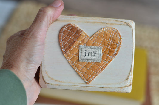 Rustic Fall Wood Block - B18