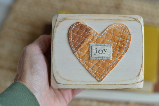 Rustic Fall Wood Block - B18