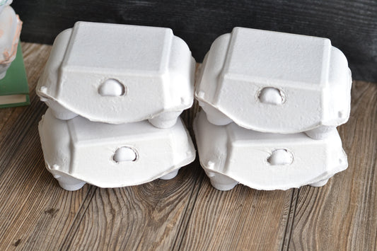 Blank Egg Cartons - SET OF FOUR - Ready for personalization by YOU