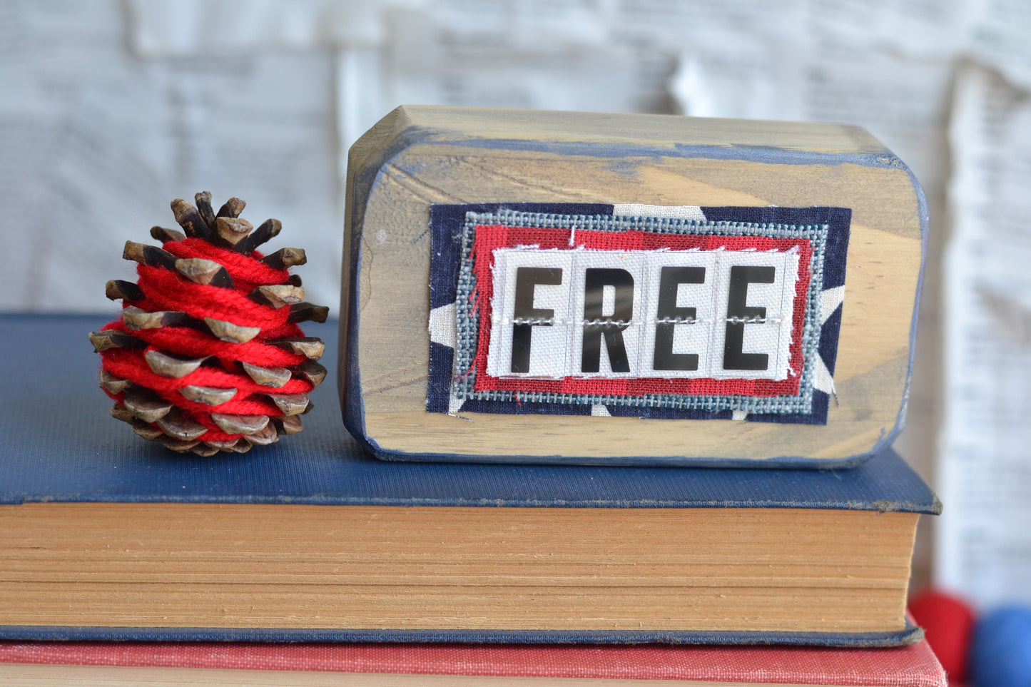 Wood Patriotic Sign FREE