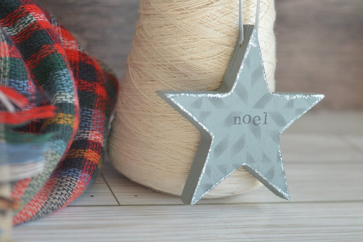 Wood Quilted Star Ornament